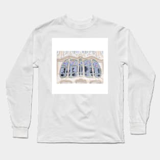 casa batlo ecopop urban architecture in spain classic wallpaper Long Sleeve T-Shirt